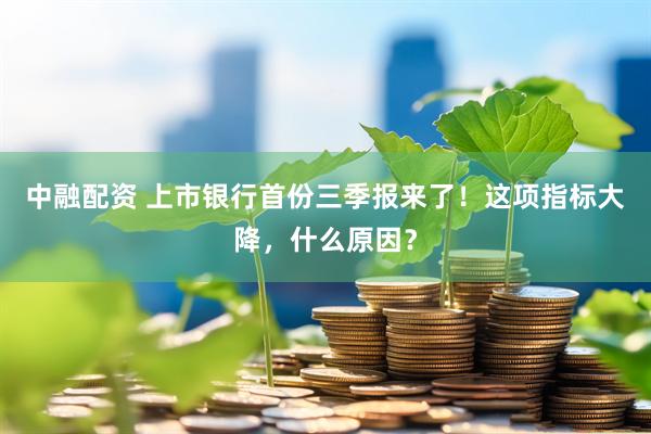 中融配资 上市银行首份三季报来了！这项指标大降，什么原因？