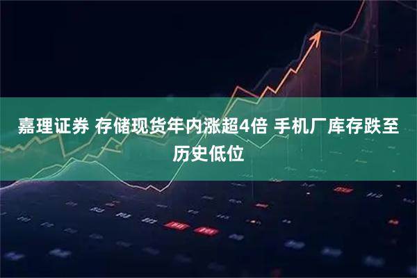 嘉理证券 存储现货年内涨超4倍 手机厂库存跌至历史低位